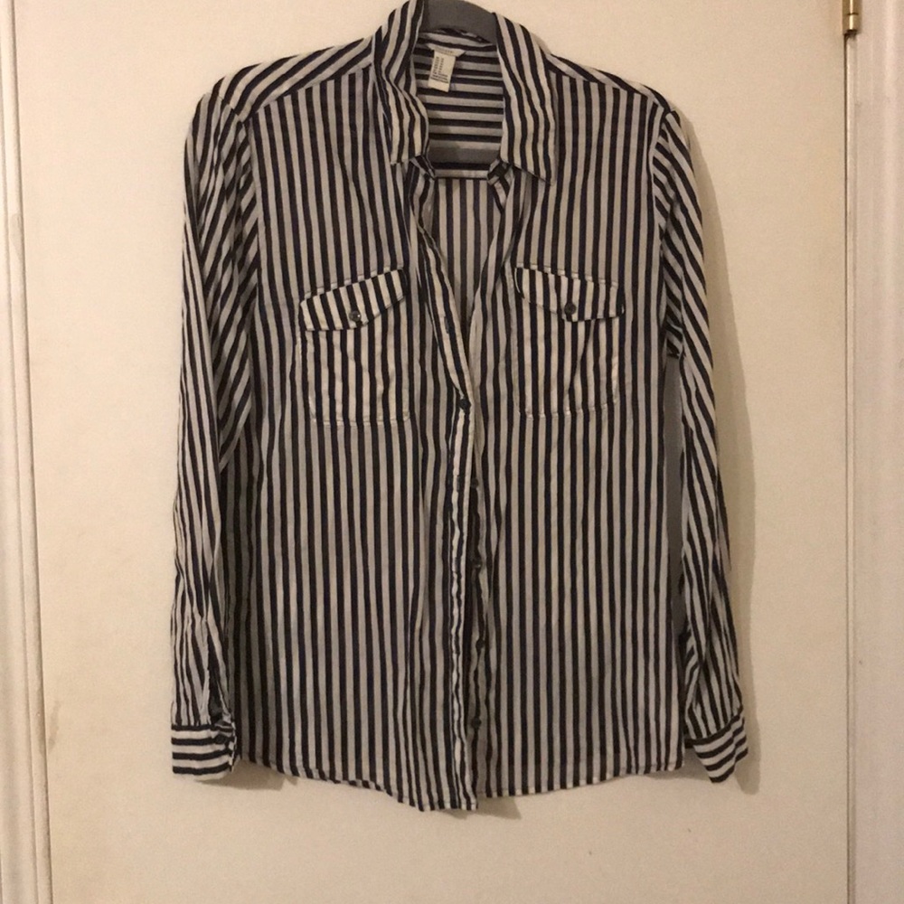 Sheer button down